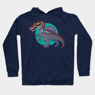 Daring Spinosaurus: Illustration Design Hoodie